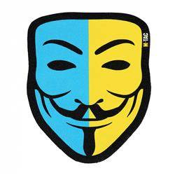 M-Tac - Naszywka Morale Patch - Anonymous - Black/Yellow/Blue - 51313002