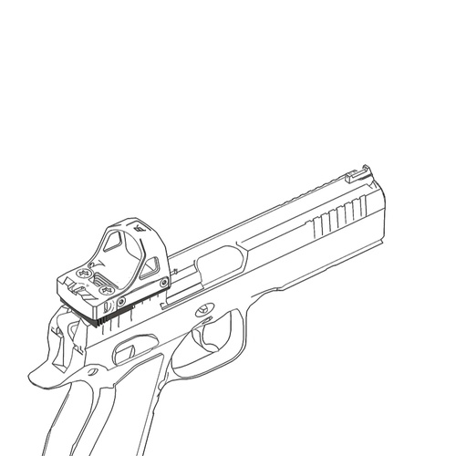 Vector Optics - Montaż adapter do CZ Shadow/Shadow 2/SP-01/P-10C - Czarny - SCFRM-21
