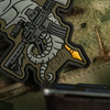 M-Tac - Naszywka Morale Patch 3D Konik Morski - PVC - Coyote/Szary - 51348373