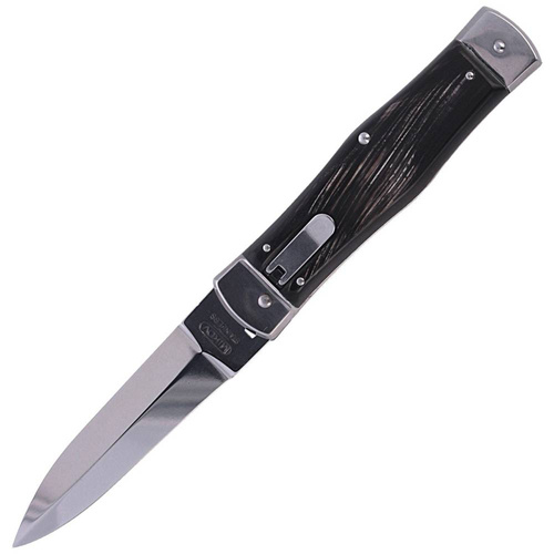 Mikov - Nóż sprężynowy Predator Buffalo Horn - Lever Lock - 241-NR-1/HAMMER