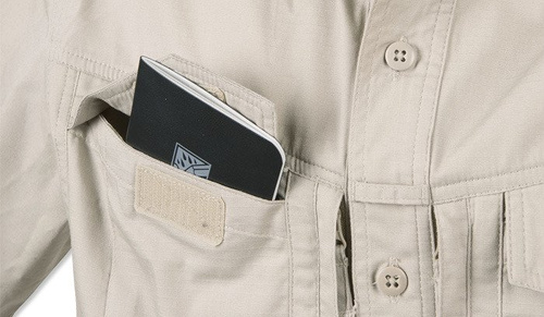 Helikon - Koszula Defender Mk2 - Krótki rękaw - PolyCo Ripstop - Khaki - KO-DS2-PR-13