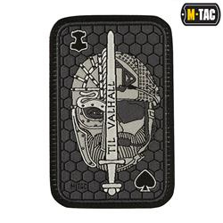 M-Tac - Naszywka Morale Patch - Til Valhall Ace - Żakard - Szary - 51141011