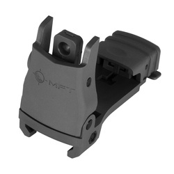 MFT - Składany przeziernik na szynę Picatinny Flip Up Rear Sight - Polimer - Czarny - BUPSWR-BL