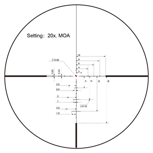 Vector Optics - Luneta celownicza Continental x8 3-24 SFP ED - 56 mm - Czarna - SCOL-50