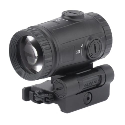 Holosun - Powiększalnik 3x-Micro Magnifier - Flip & Picatinny QD - Czarny - HM3X-MICRO