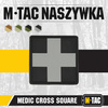 M-Tac - Naszywka 3D PVC Medic Cross Square - Czarny / Szary - 51124211