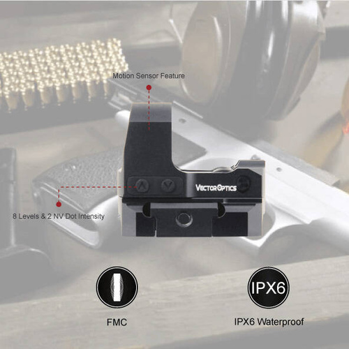 Vector Optics - Kolimator otwarty Frenzy-S 1x17x24 SAS - MAG/RMS - Picatinny - SCRD-62