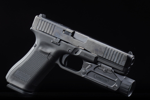 Holosun - Taktyczna latarka na broń Plus - 20 000 cd - Zielony laser - Czarna - P.ID Plus