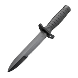 Nóż taktyczny wz. 98Z - Spear Point - Ząbkowany - Czarny