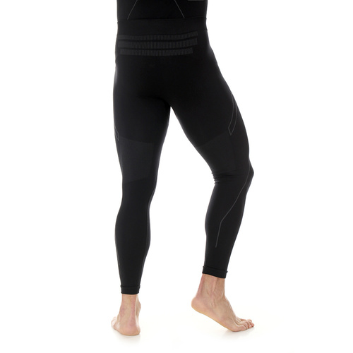 Brubeck - Legginsy termoaktywne Thermo - Nilit® Heat - Czarno-niebieskie - LE1184M