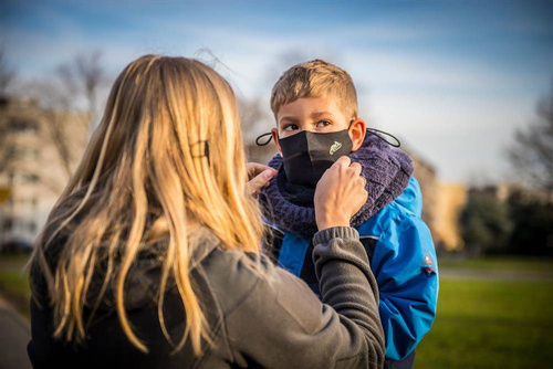 Helikon - Maseczka Ochronna Wielorazowa Profilowana Uniwersalna - Czarny - MA-RUP-CB-01