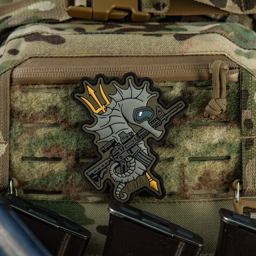 M-Tac - Naszywka Morale Patch 3D Konik Morski - PVC - Coyote/Szary - 51348373