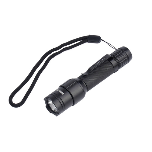 Mil-Tec - Latarka ręczna Stablampe Mini Recharge - Strobe - 450 lm - Czarna - 15154100