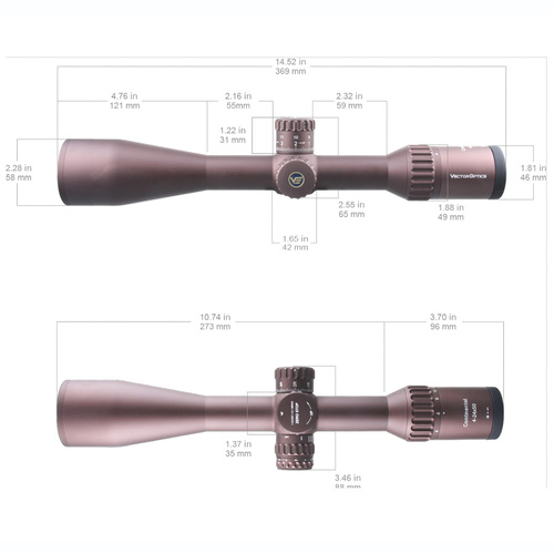 Vector Optics - Luneta celownicza Continental x6 4-24 SFP - 50 mm - FDE - SCOL-43