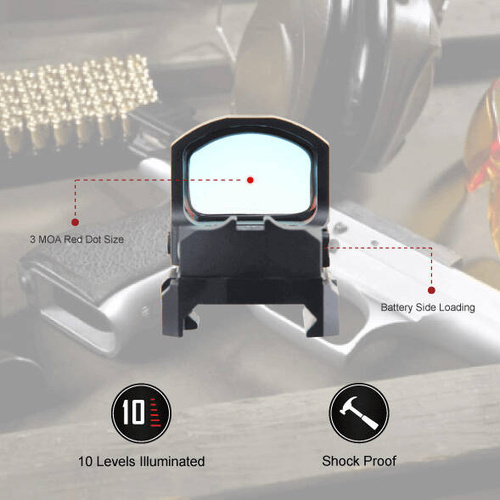 Vector Optics - Kolimator otwarty Frenzy-S 1x17x24 SAS - MAG/RMS - Picatinny - SCRD-62