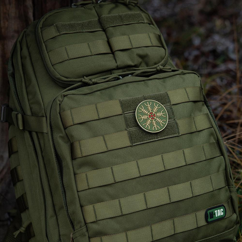 M-Tac - Naszywka 3D PVC Hełm Grozy - Olive - 51221001