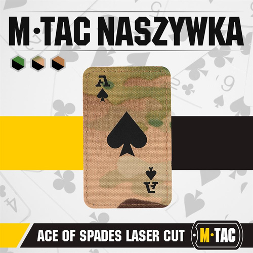 M-Tac - Naszywka As Pik - Cordura 500D - Multicam / Czarny - 51109802