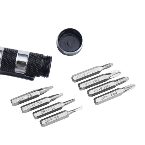 Specshop.pl - Wkrętak - 8 końcówek - Czarny