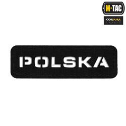 M-Tac - Naszywka Polska 25х80 - Laser Cut - Czarno / Biała - 51002002