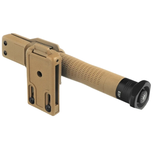 ESP - Hartowana pałka teleskopowa Ergonomic Easy Lock - 18" - Czarna/Khaki - ExBTT-18HE-KH BHT-54