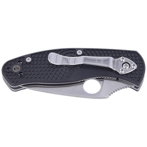 Spyderco - Nóż EDC Persistence Lightweight FRN Black - Satin PlainEdge - Czarny - C136PBK