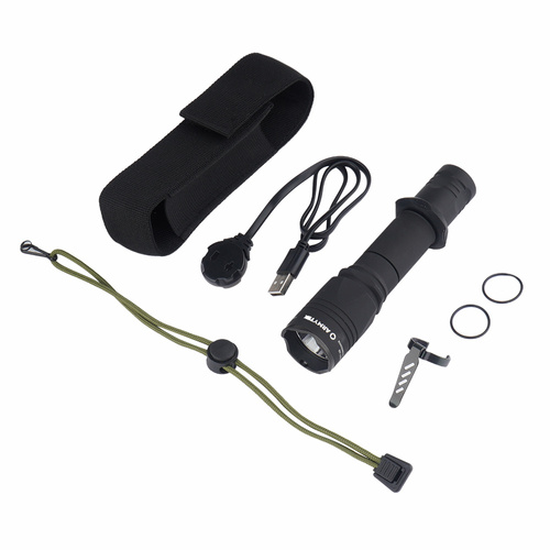 Armytek - Latarka taktyczna Dobermann Pro Magnet USB - Biała - 1500 lumenów - F07501C