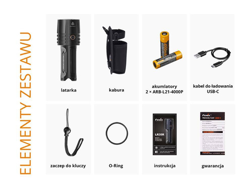 Fenix - Latarka akumulatorowa LR35R - 10000 lumenów