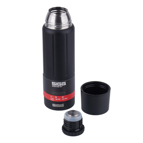 SIGG - Termos Gemstone IBT Obsidian - 0,75 L - Stal nierdzewna - Czarny - 8735.70