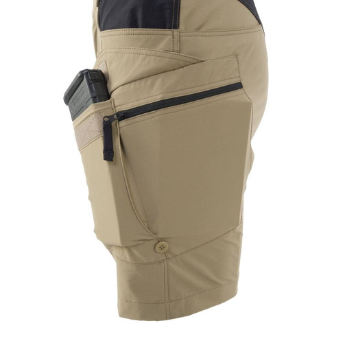 Helikon - Szorty damskie OTS® (Outdoor Tactical Shorts) 8.5" - Taiga Green / Czarne - SW-OTS-VL-0901A