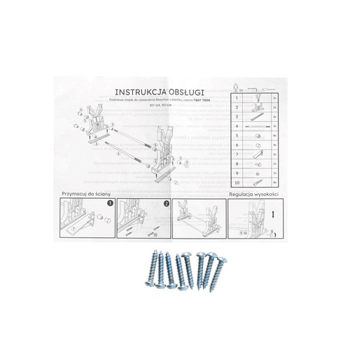 RazorGun - Podstawa stojak do czyszczenia Adjustable - Plastik - Czarny / Czerwony - TQ58