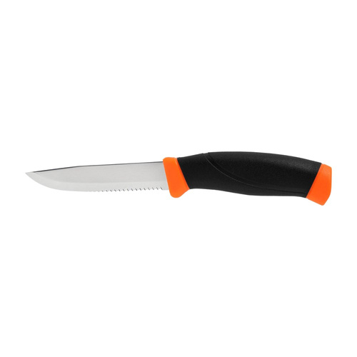 Morakniv - Nóż Companion F Serrated - Ząbkowany - Pomarańczowy - 11829