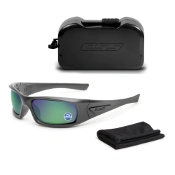 ESS - Okulary balistyczne 5B Polarized - Matte Carbon - Mirrored Green - EE9006-24