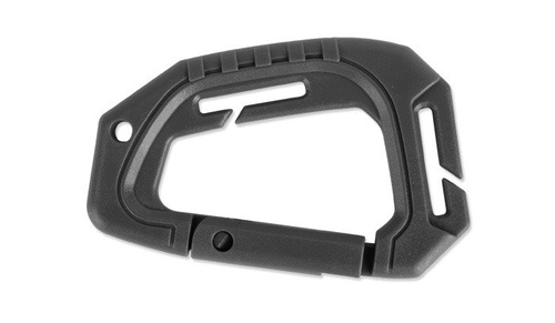 Mil-Tec - Karabińczyk Tactical Carabiner MOLLE - Polimer - 2 sztuki - Czarny - 15922502