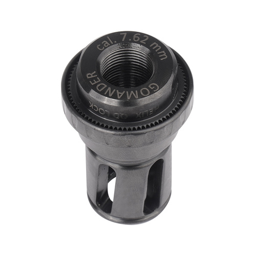 Gomander - Tactinox 7,62 QD Lock M26x1,5 + Hamulec wylotowy 7,62 Helix S M14x1 LH - Kal. 7,62mm - Czarny