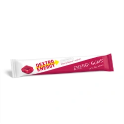 Dextro Energy - Gumy energetyczne z sodem Energy Gum - Wiśniowe - 45g - DE82
