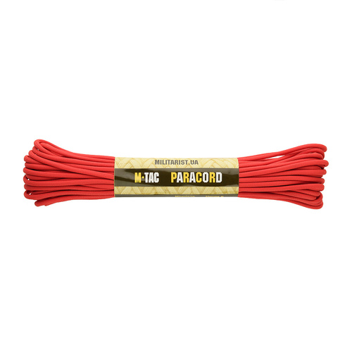M-Tac - Paracord Type III 550 - 4 mm - 15 m - Czerwony - 10250145