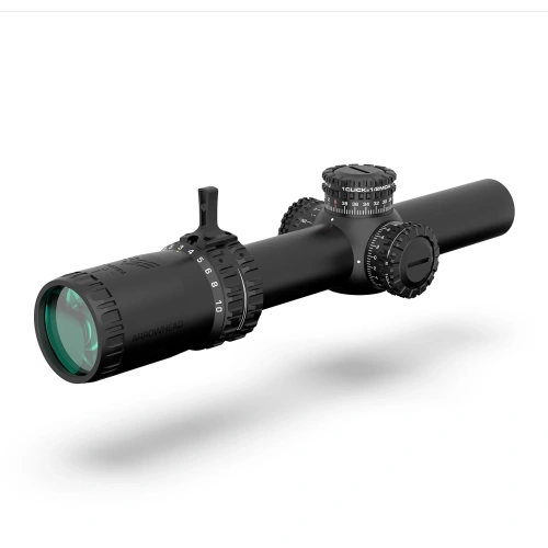 Swampfox Optics - Luneta biegowa Arrowhead SFP LPVO - 1-10x - Guerilla DOT BDC Red - Czarna - ARH11024-B