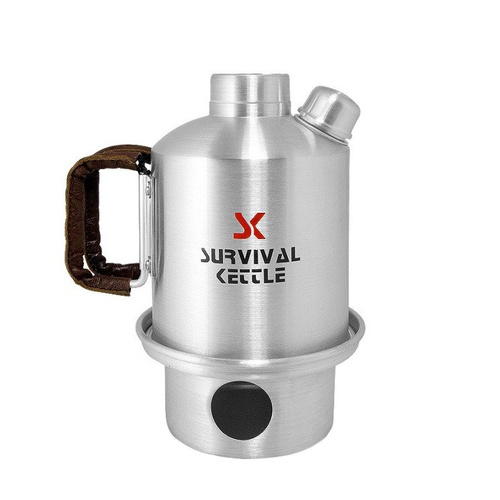 Survival Kettle - Czajnik turystyczny Silver Half - 0,6 l