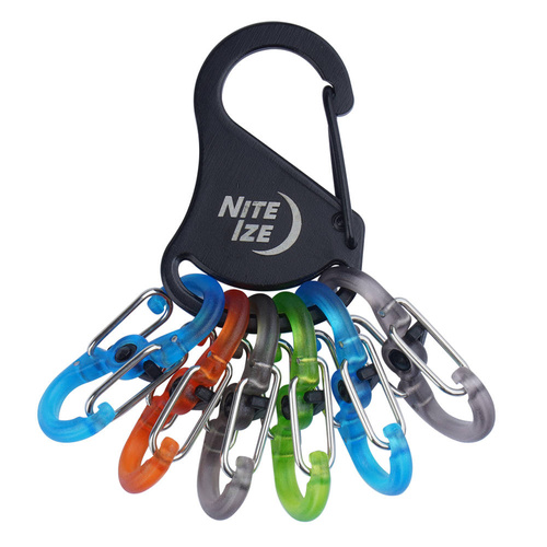 Nite Ize - Brelok do kluczy KeyRack Locker S-Biner - Czarny - KLKP-01-R3