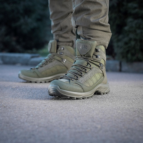 M-Tac - Buty taktyczne za kostkę jesienno-zimowe - Cordura - Ranger Green - 1JJ143/9TPLV