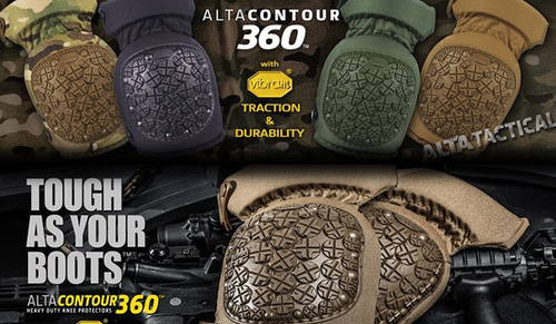 ALTA - Ochraniacze kolan AltaCONTOUR 360™ Vibram® Cap - Czarny - 52933.00