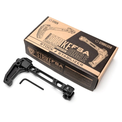 Strike Industries - Kolba składana FSA Single Folder - QD - Czarna - SI-FSA-S-STOCK