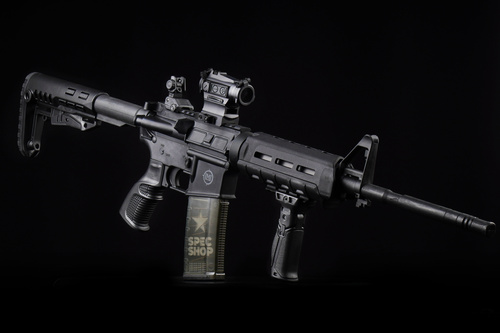 DLG Tactical - Ergonomiczny chwyt pistoletowy ze schowkiem do AR-15 - Polimer - Czarny - DLG-090-BLK