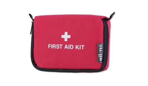 Mil-Tec - Apteczka z wyposażeniem - First Aid Kit - Mała - Czerwona - 16026000