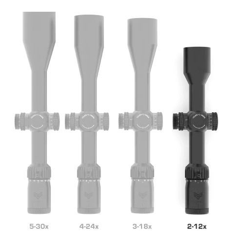 Swampfox Optics - Luneta celownicza Kentucky Long 2-12X44 - Powiększenie 2-12x - FPP - PRS - KTK21244-4L