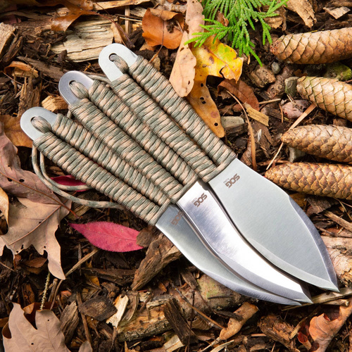 SOG - Noże do rzucania Fling - 3 szt. - Srebrny - FX41N-CP