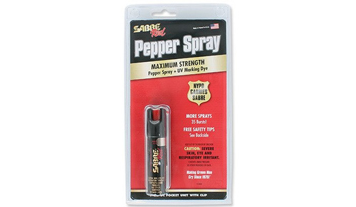 Sabre Red - Gaz pieprzowy Pocket Pepper Spray with Clip - Strumień - 22 ml - P-22-OC