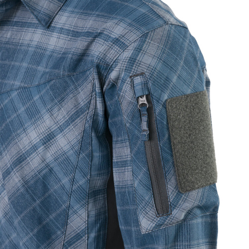 Helikon - Koszula taktyczna MBDU - Nylon Polyester Blend - Western Blue Plaid - KO-MBD-PN-2P