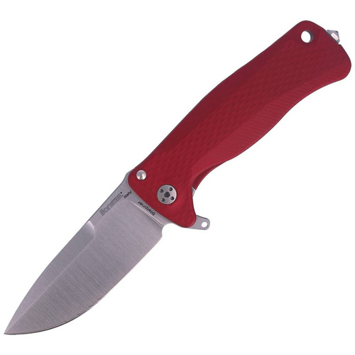 Lion Steel - Nóż składany SR22A - Aluminum Red / Satin Blade - Czerwony - SR22A RS