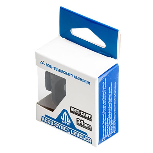 Leapers - Obejma do montażu Accu-Sync 34 mm z poziomicą - Czarna - MT-RTR4